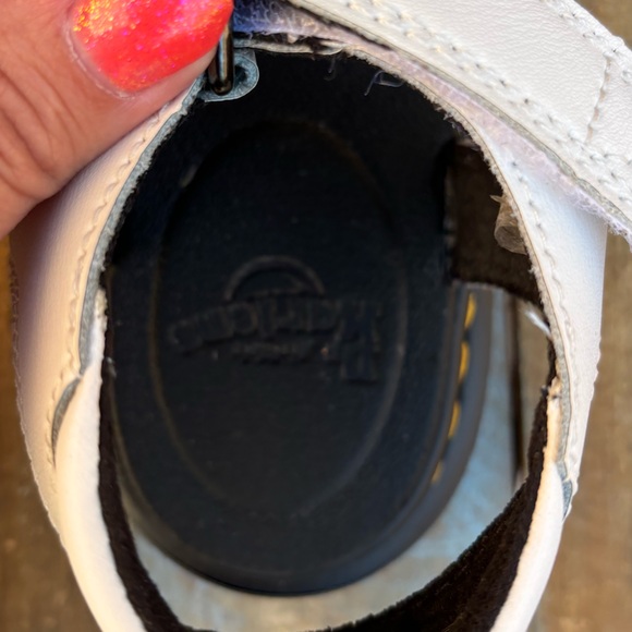 Dr. Martens Klaire White Leather Strap Sandals - Picture 10 of 14